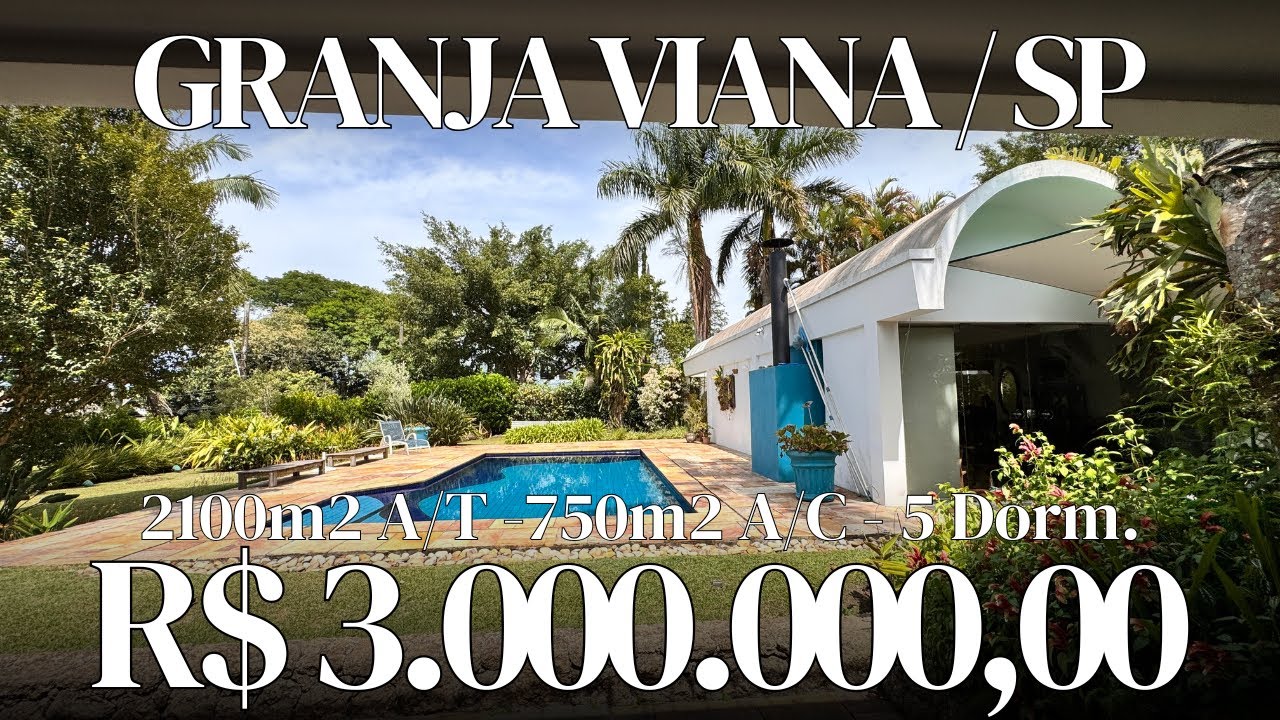 ABAIXOU [ R$ 2.800.000,00 ] CASA NA GRANJA VIANA - COTIA/SP