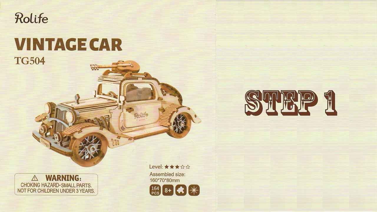 Rolife TG504 Vintage Car Step 1