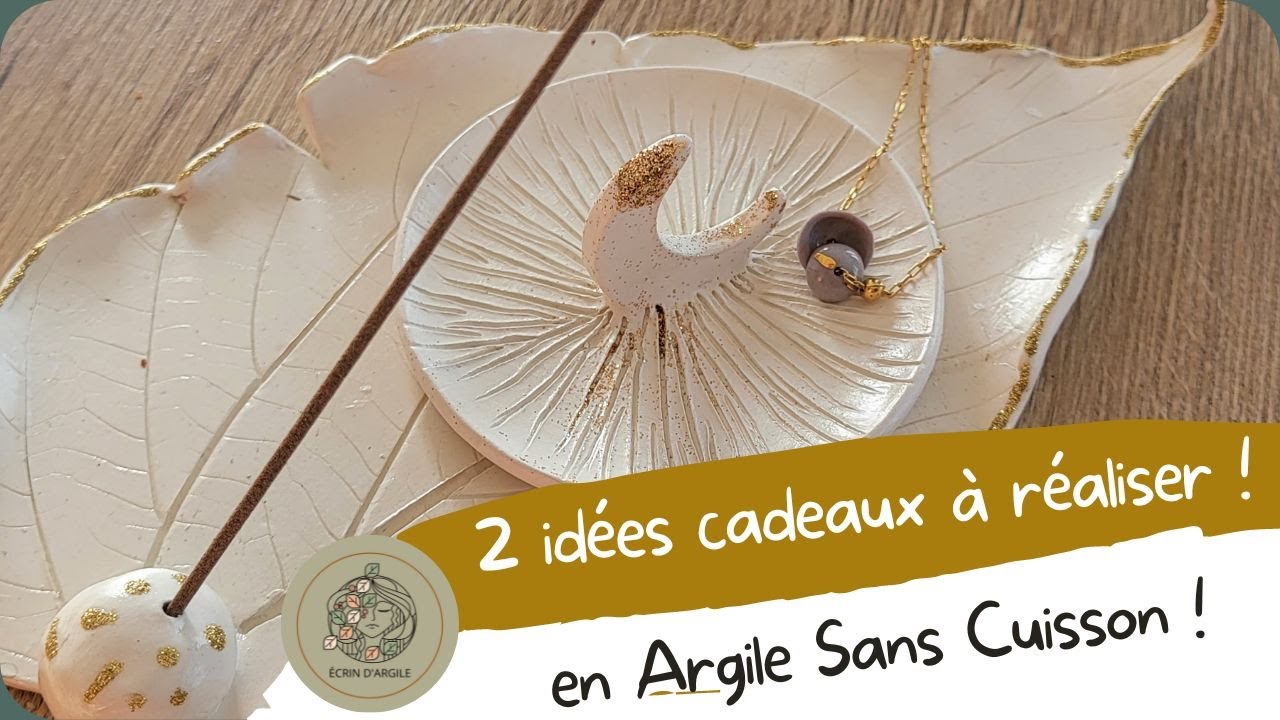 2 idées cadeaux à réaliser en argile sans cuisson !