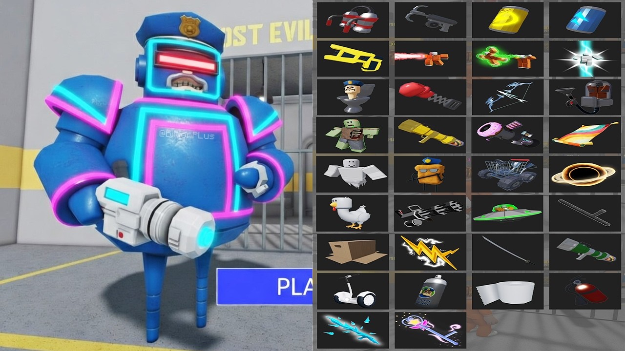 All Items Unlocked BARRY'S PRISON RUN OBBY HARD MODE - Roblox New Update All Morphs Full Gameplay