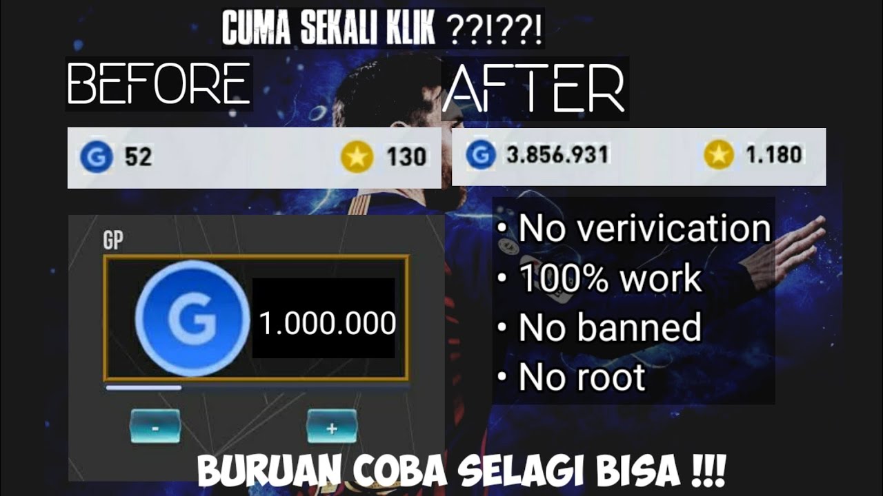Cheat GP and COIN PES 2021 mobile | TERBARU