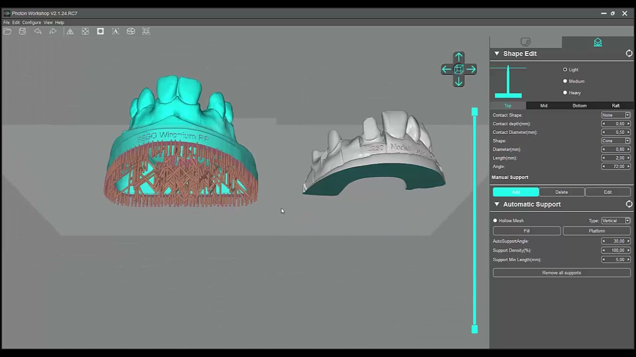 Nesting of models from VarseoWax Model with the nesting software 