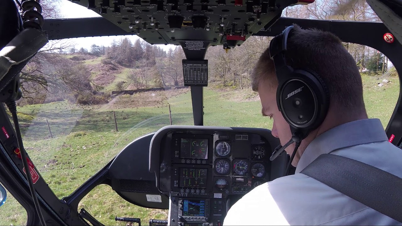 Agusta 119 koala , start up and departure from Gilpin Lake House