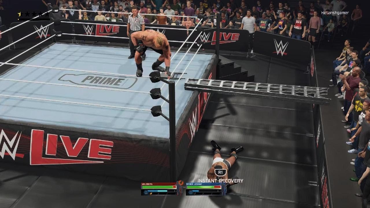 WWE 2K25_ Goldberg VS Brock Lesner for WWE Champion