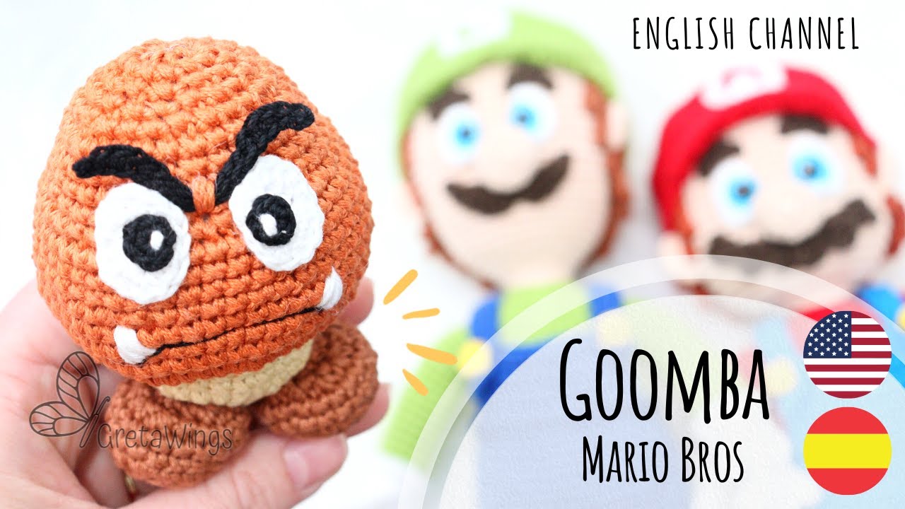 Goomba Mario Bros Amigurumi Evil Mushroom- Tutorial Sub 🇺🇸🇪🇸/ GretaWings