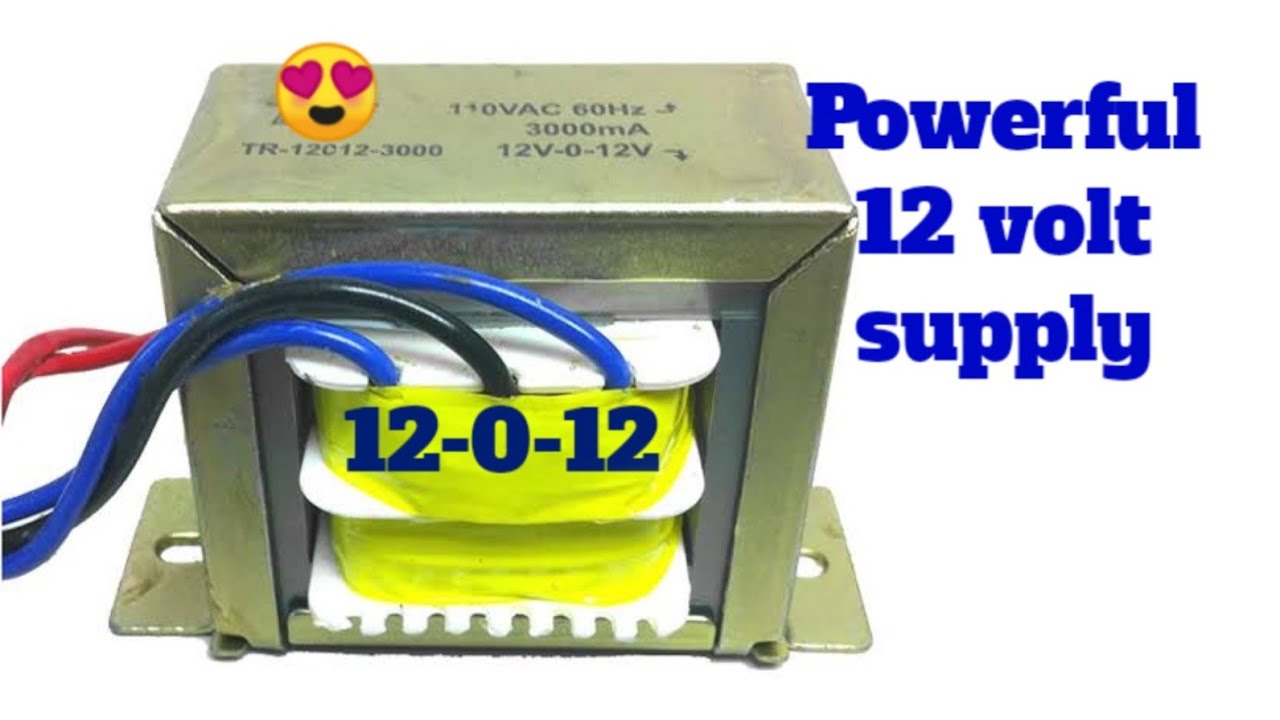 How To Make 12 Volt Supply... With 12 0 12 