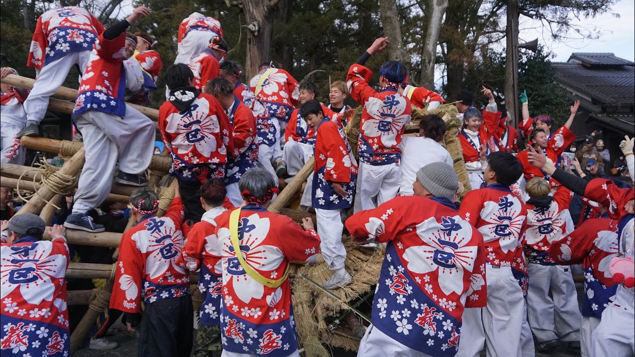 R8.3.15 第一区VS十區會 ケンカ(組み合わせ) 近江八幡左義長まつり 2日目 日牟禮八幡宮