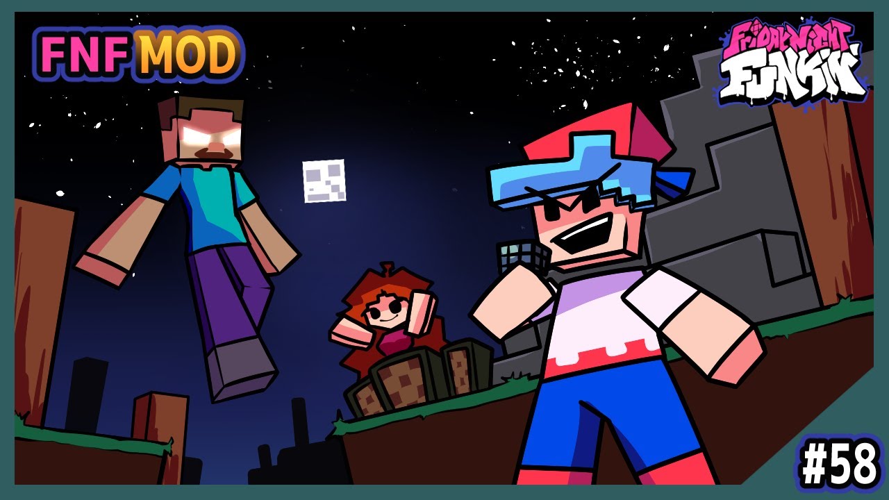 【FNF】マインクラフトのクリーピーパスタ『Herobrine』とラップバトルしました「Friday Night Funkin'」#58【新人Vtuber】