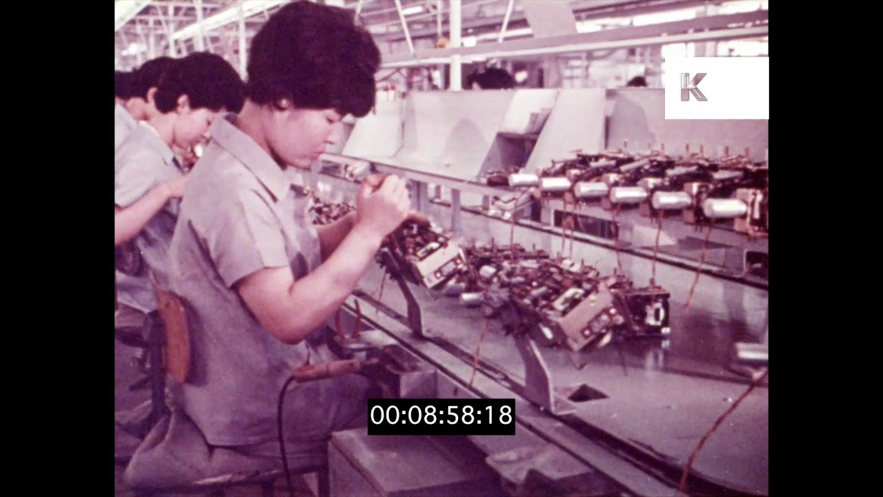 Factory Workers in 1960s Tokyo, Japan in HD