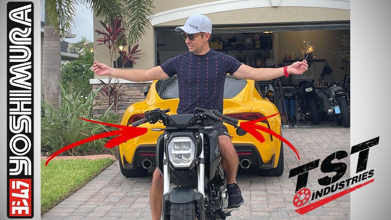 2022 Grom TST Womet-Tech Levers and Yoshimura LED Turn Signals