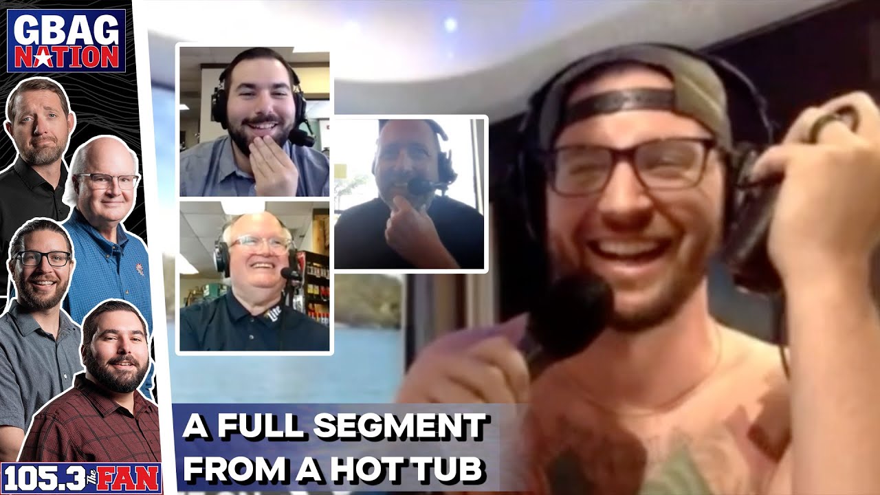 The Sports Tub: Chiofalo Does A Full Segment From A Hot Tub | GBag Nation