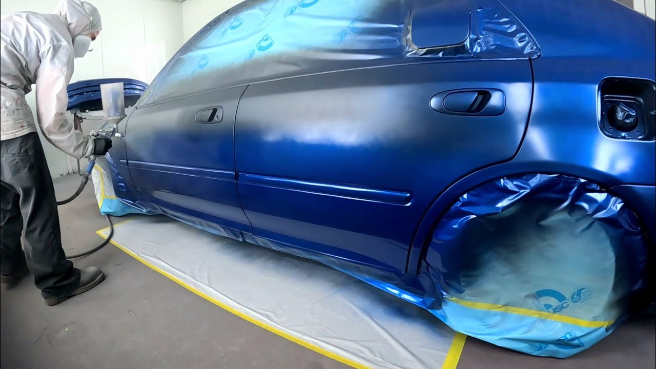 Полная покраска Honda Civic EG: продукты PPG Shopline