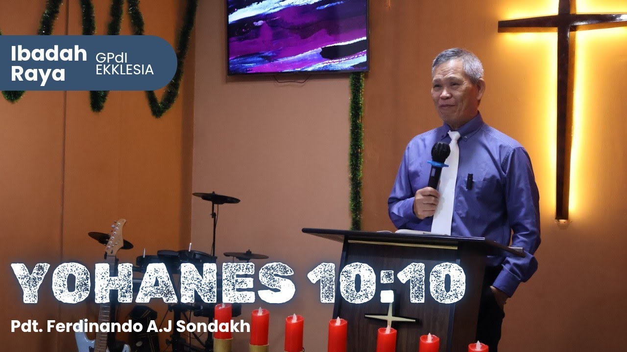 IBADAH RAYA GPdI EKKLESIA 8 Maret 2026 (Pdt. Ferdinando A.J Sondakh)