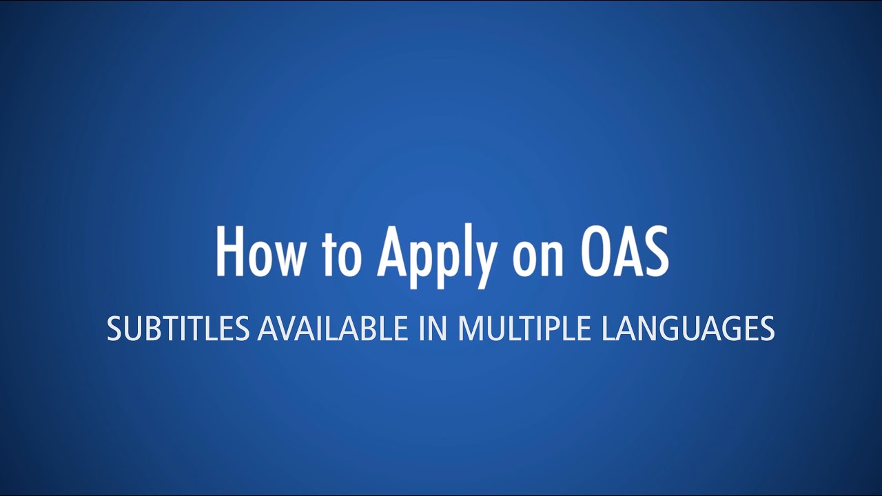 Как подать заявку (OAS) - Международный колледж Джорджа Брауна
