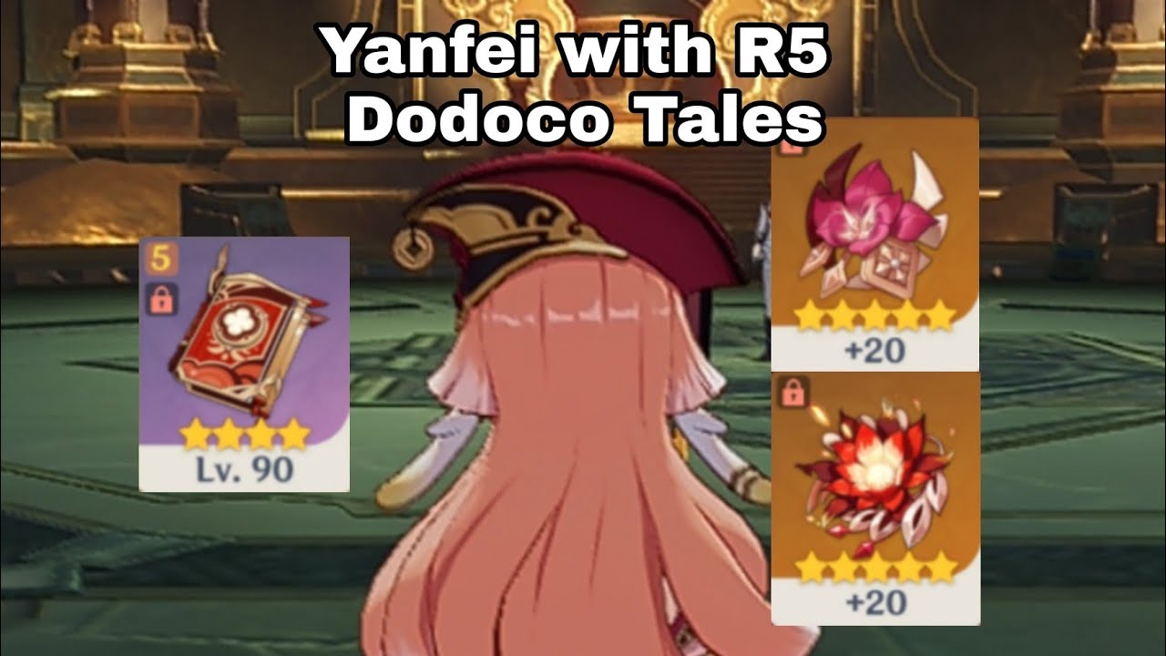 Yanfei with R5 Dodoco Tales vs Childe | Genshin Impact