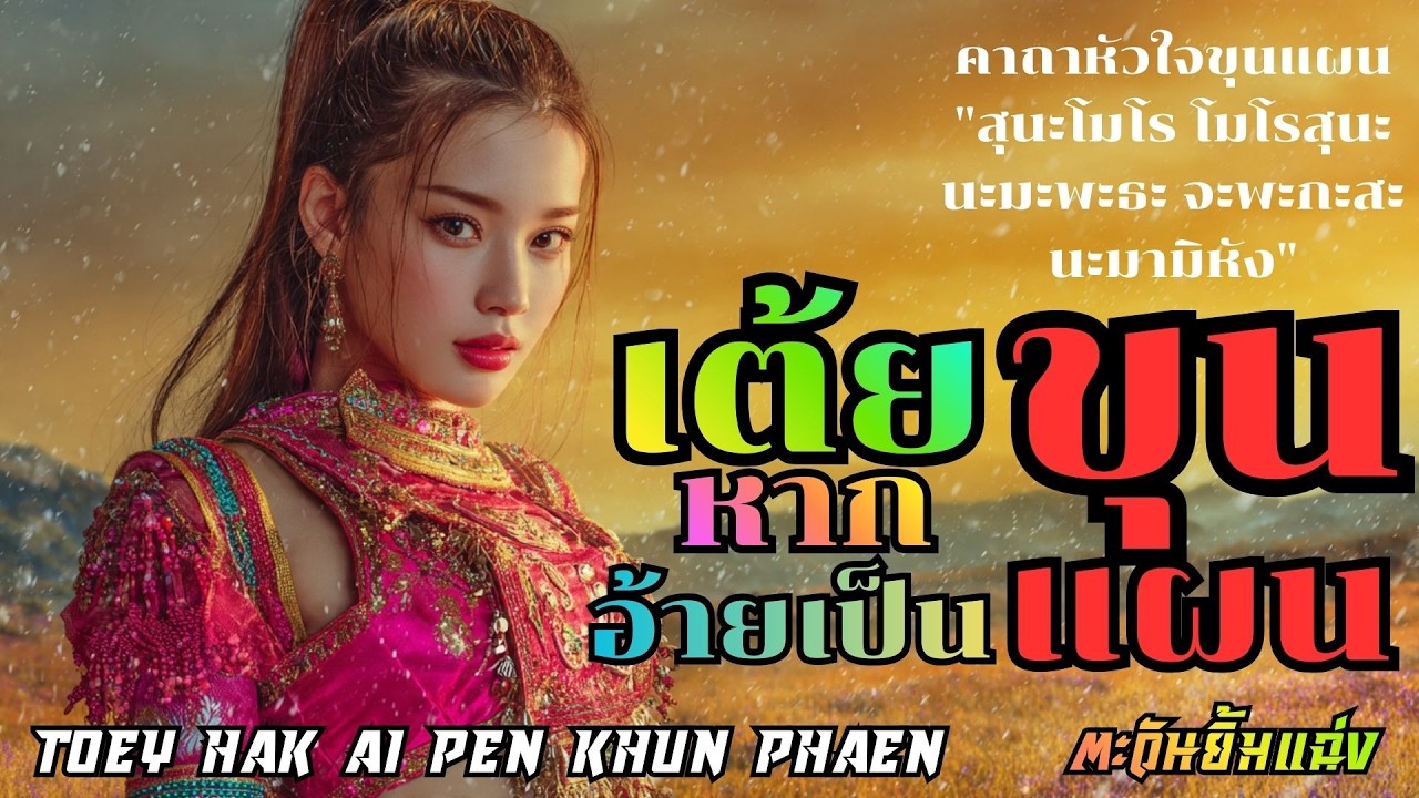 ใหม่เต้ยหากอ้ายเป็นขุนแผนToey Hak Ai Pen Khun Phaen#ลูกทุ่งอินดี้#เพลงใหม่2026#เพลงฮิต#เพลงฮิต#หมอลำ