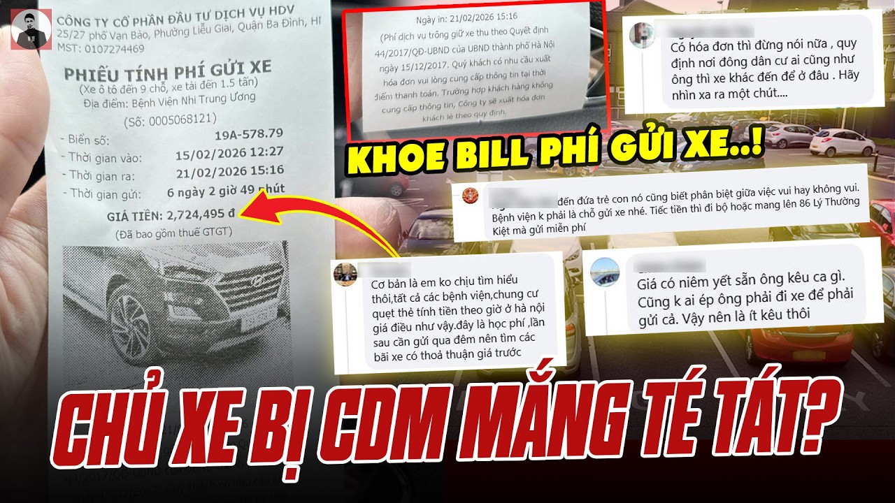 GỬI XE TRONG BỆNH VIỆN HẾT GẦN 3 TRIỆU TRONG 6 NGÀY: VÌ SAO CHỦ XE BỊ CDM MẮNG TÉ TÁT?