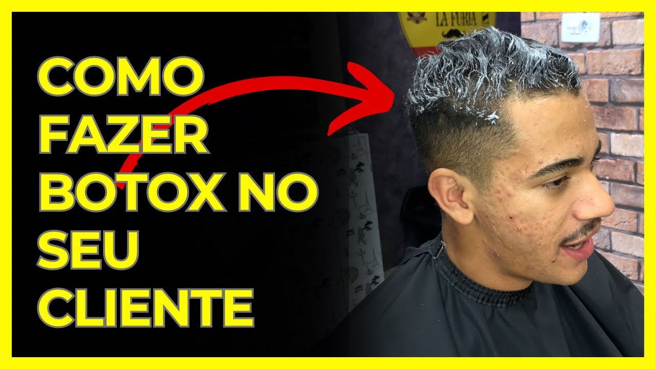 Como fazer BOTOX EM CABELO MASCULINO (Passo a Passo)