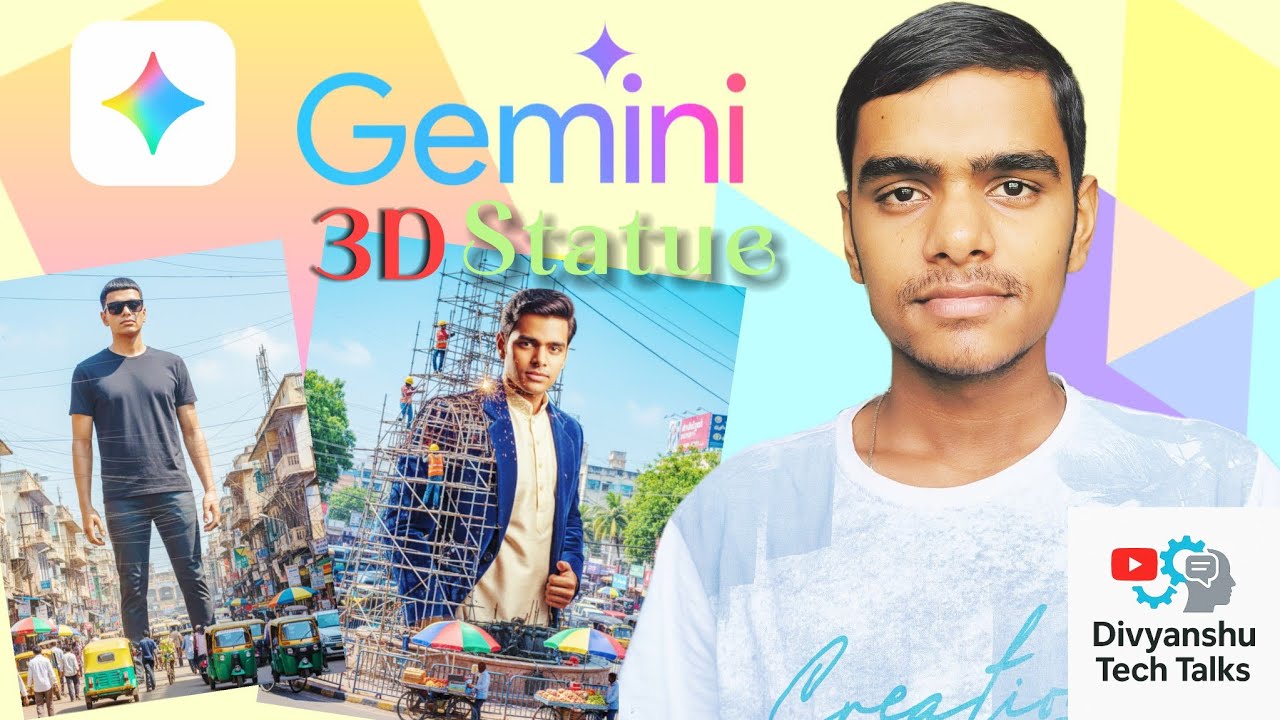How to Make a 3D Statue with Gemini | Viral Trend Tutorial🔥 | Divyanshu Tech Talks 