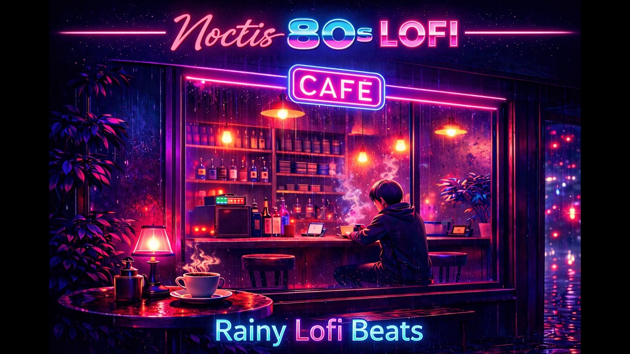 80s Study Lofi 📚 Retro Chill Beats for Focus | Rainy Night LoFi for Studying & Concentration