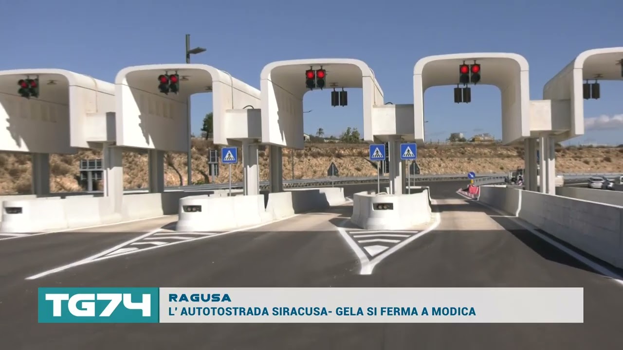 RAGUSA - L' AUTOSTRADA SIRACUSA - GELA SI FERMA A MODICA