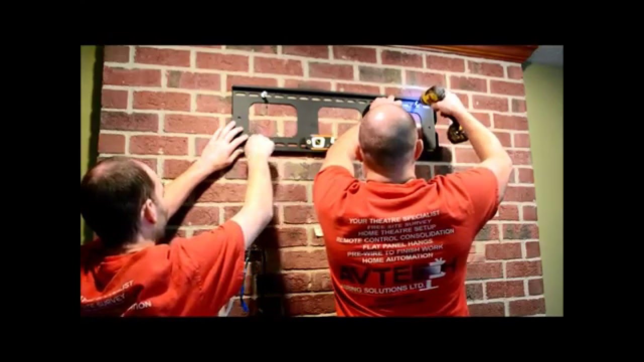 How To Hang a flat panel tv on a brick fireplace