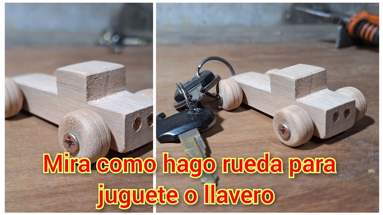Como hacer ruedas para juguetes en madera