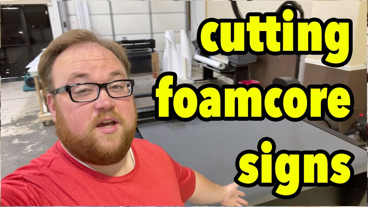 Cutting foam core signs using the EOT on the Summa f1612 - I messed up