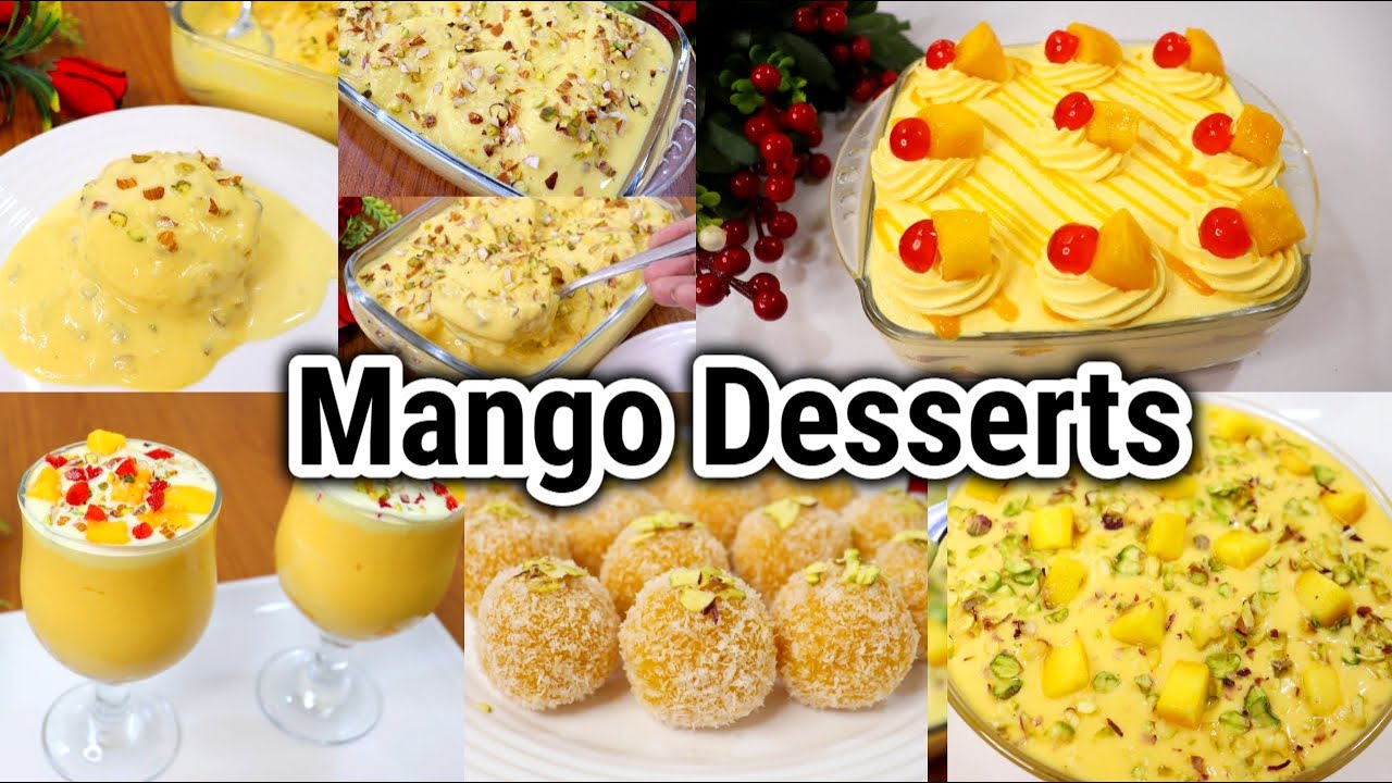 5 Most Delicious Mango Dessert Recipes | Mango Recipes | Easy Mango Dessert