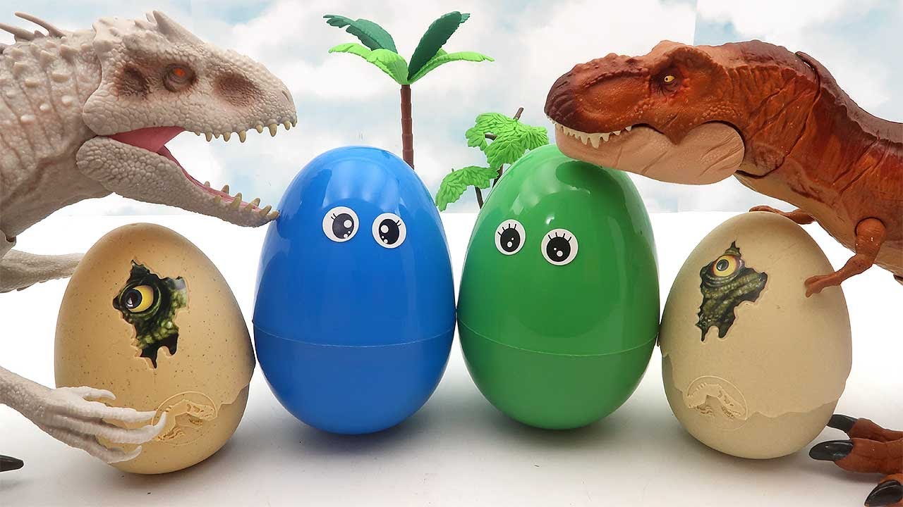 Dinosaur Lego, Dinosaur Mini Eggs,Tyrannosaurus, Triceratops In Big Dinosaur Eggs 공룡 알 부화