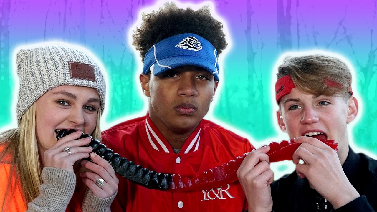GIANT Gummy Worm! (MattyBRaps, Ivey & Justin)