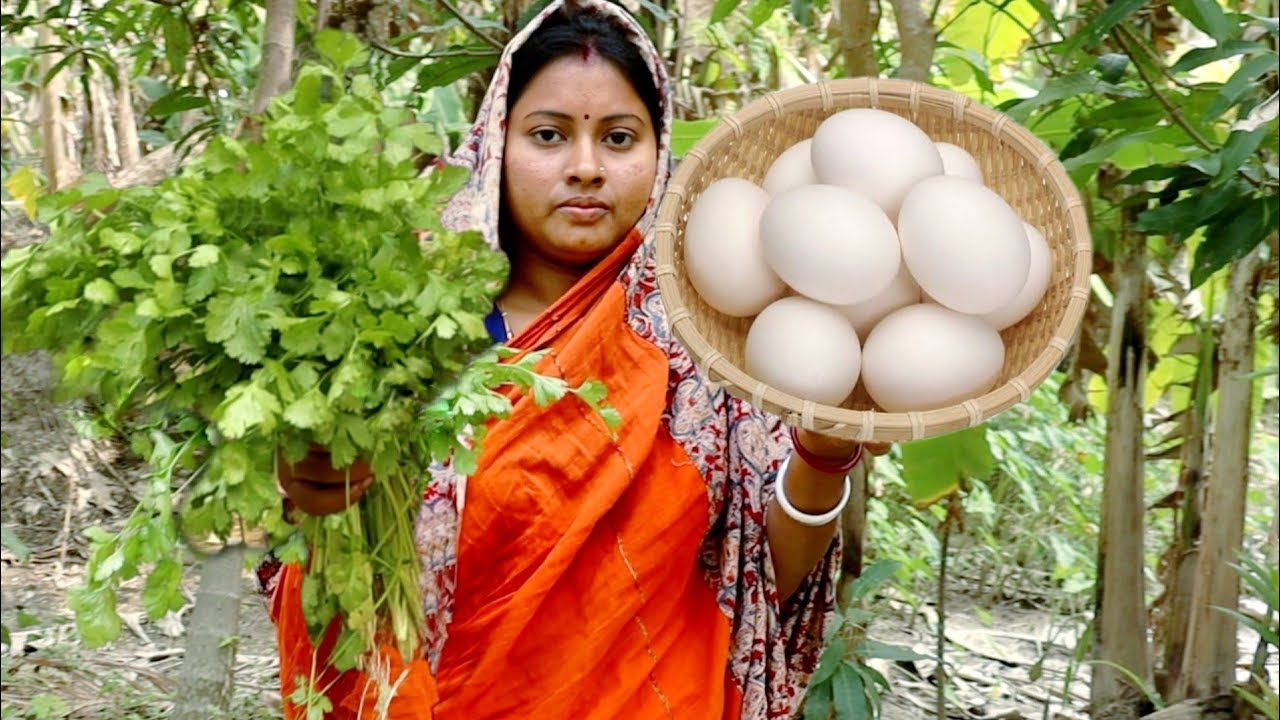 ধনিয়া পাতা দিয়ে ডিমের এই রেসিপি কষা মাংসের স্বাদকেও হার মানাবে || Corriender Leaf Egg Curry Recipe