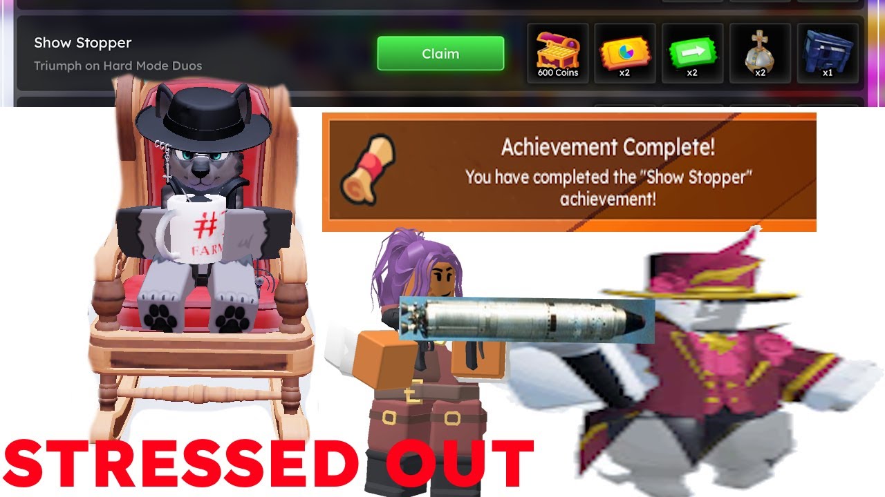 Roblox TDS The Final Act Hard DUO Triumph Show Stopper Achievement