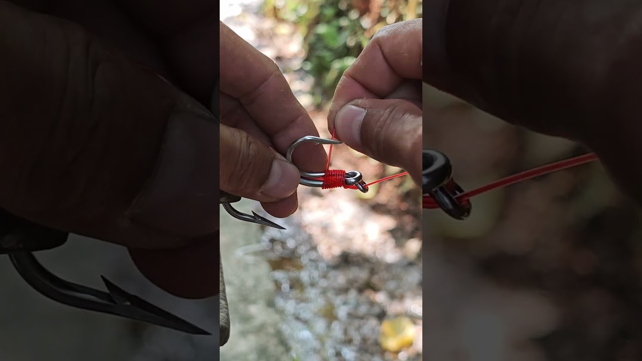 M&eacute;todo eficiente para atar los anzuelos dobles