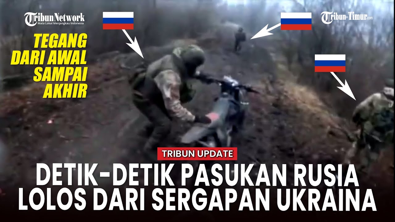 [FULL] Tiga Motor yang Dikendarai Pasukan Rusia Diberondong Serangan AGS Ukraina