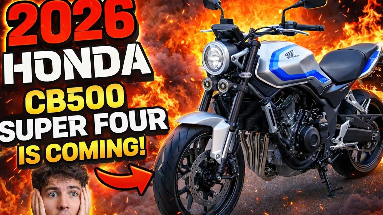 Honda CB500 Super Four z 2026 r. Cichy powr&oacute;t ponadczasowej ikony czterocylindrowego silnika