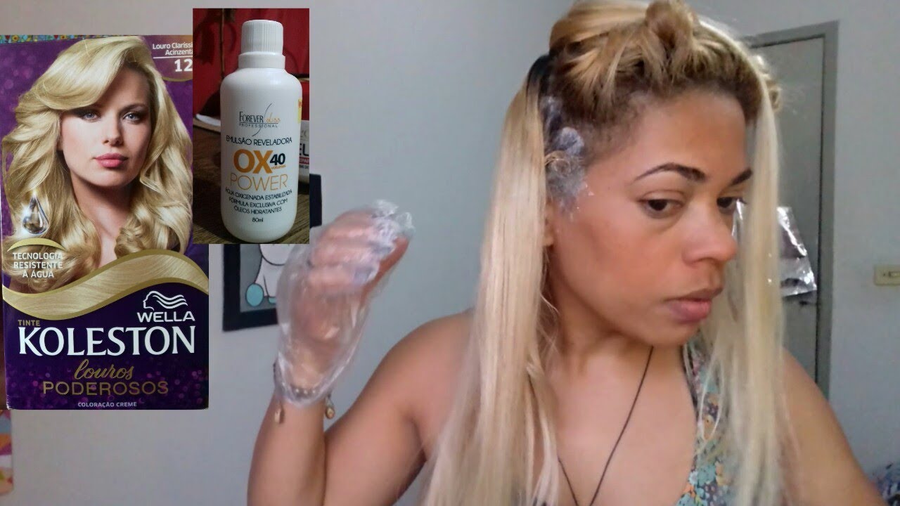 PINTANDO O CABELO COM A OX VOLUME 40😨