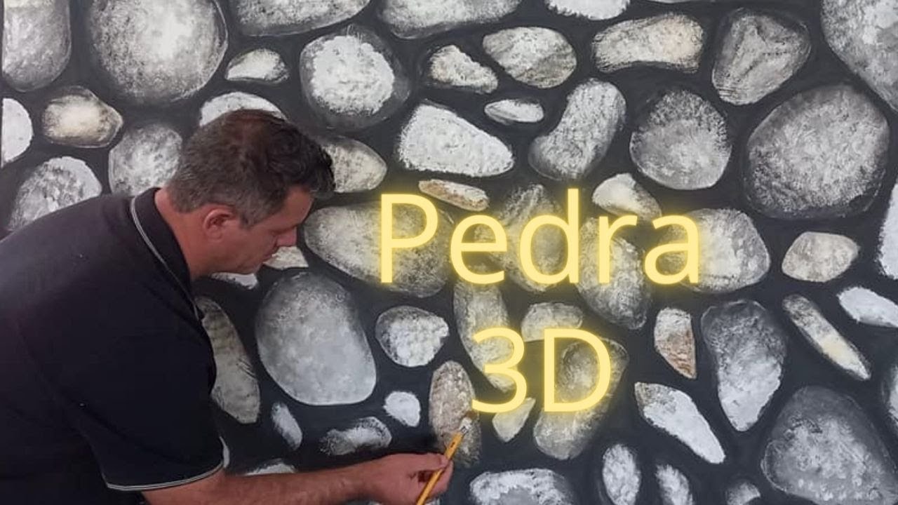 Como fazer pintura efeito pedra 3D