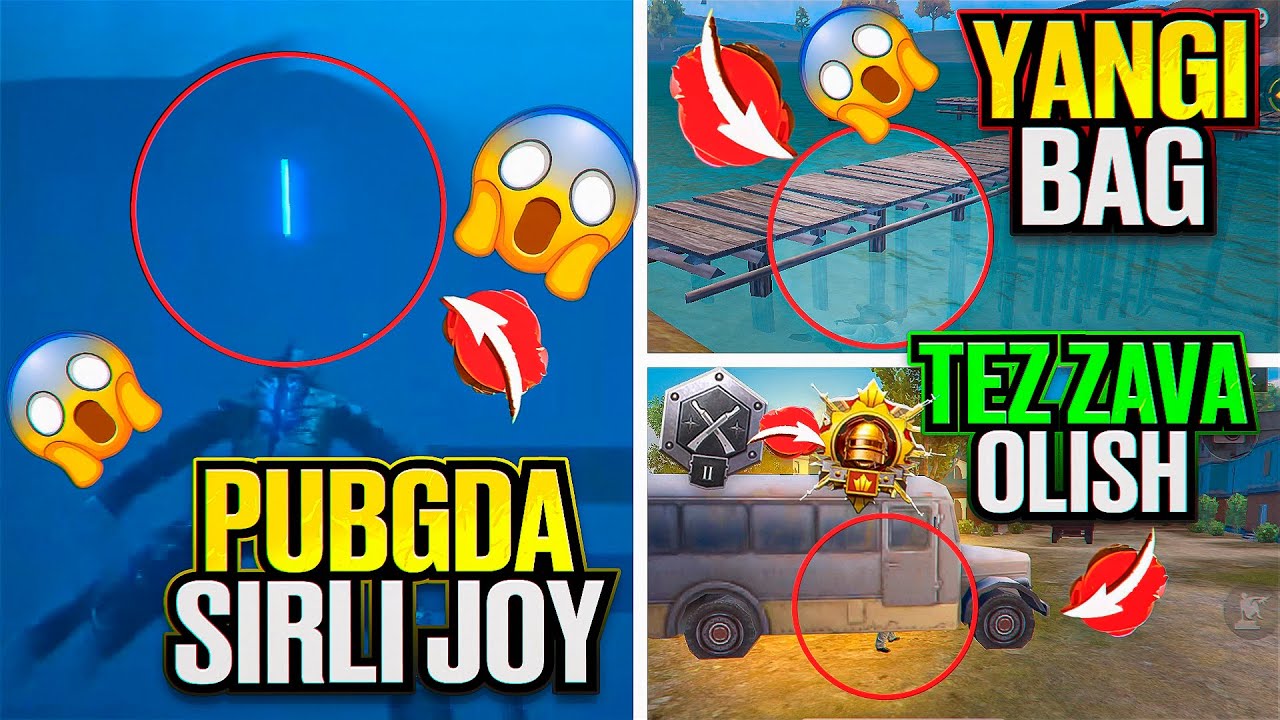 🤯PUBGDAGI SIRLI JOY 🥵3.8 DAGI OXIRGI BAGLAR🫨SIZ BILMAGAN BAG VA LIFE HACKLAR☠️