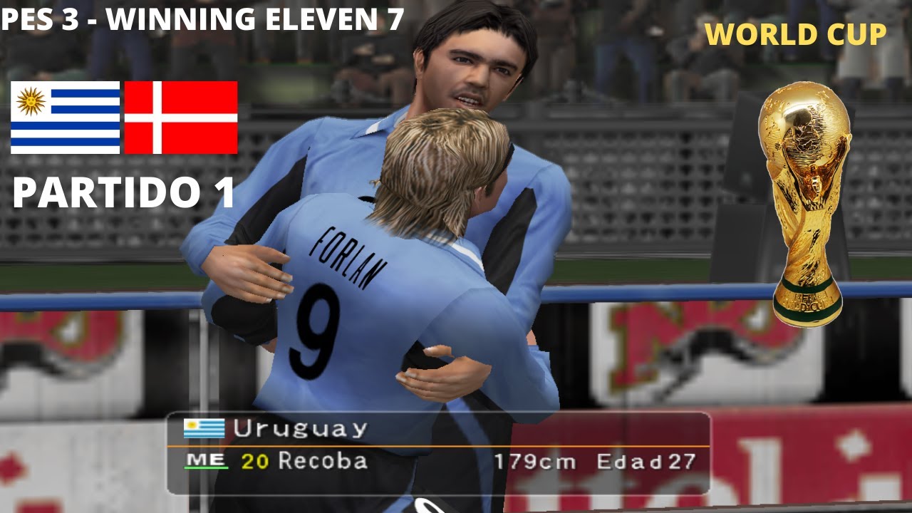 Pro Evolution Soccer 3 WORLD CUP URUGUAY VS DENMARK