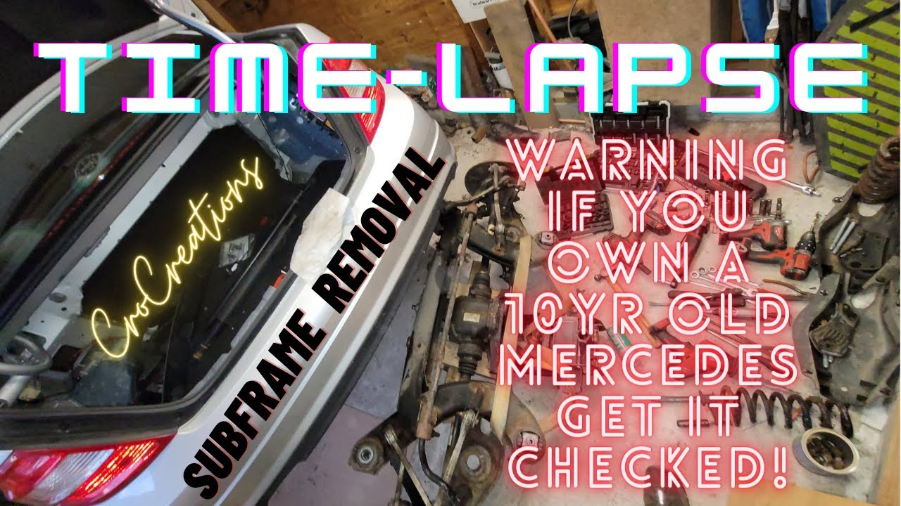 Mercedes C300 subframe removal 