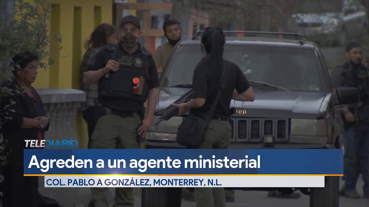 Atacan a balazos a agente ministerial en la colonia Pablo A González en Monterrey