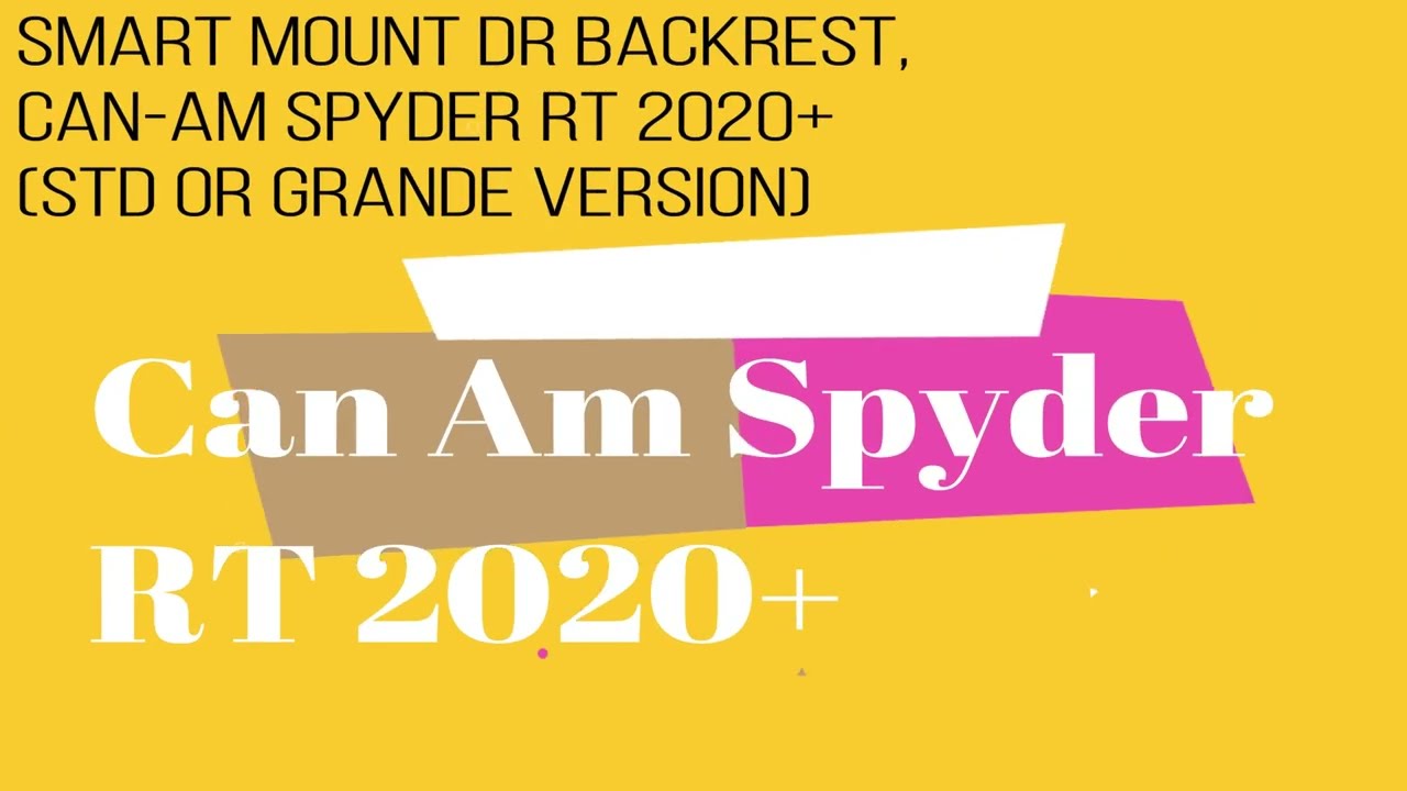 Dr Backrest, Can-Am Spyder RT 2020+ (Std or Grande Version) Value-Accessories