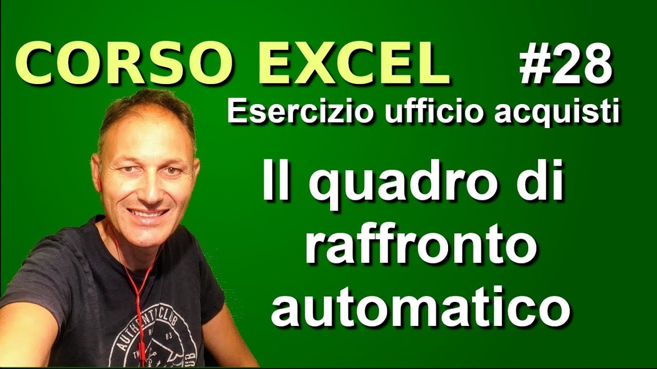 #28 Excel | il quadro di raffronto - esercizio ufficio acquisti | Daniele Castelletti | Maggiolina