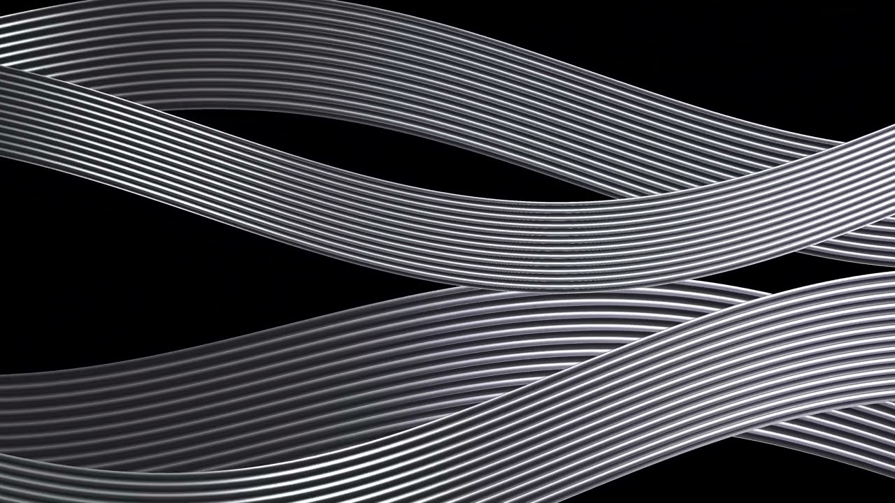 Smooth Flowing Visuals: 30 Mins Quiet Silver Waves for Wallpaper & Meditation | 30 Mins 4K