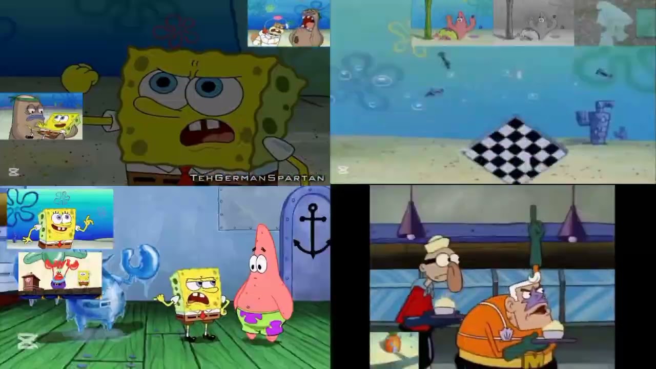 Spongebob Sparta Remix Quadparison 2