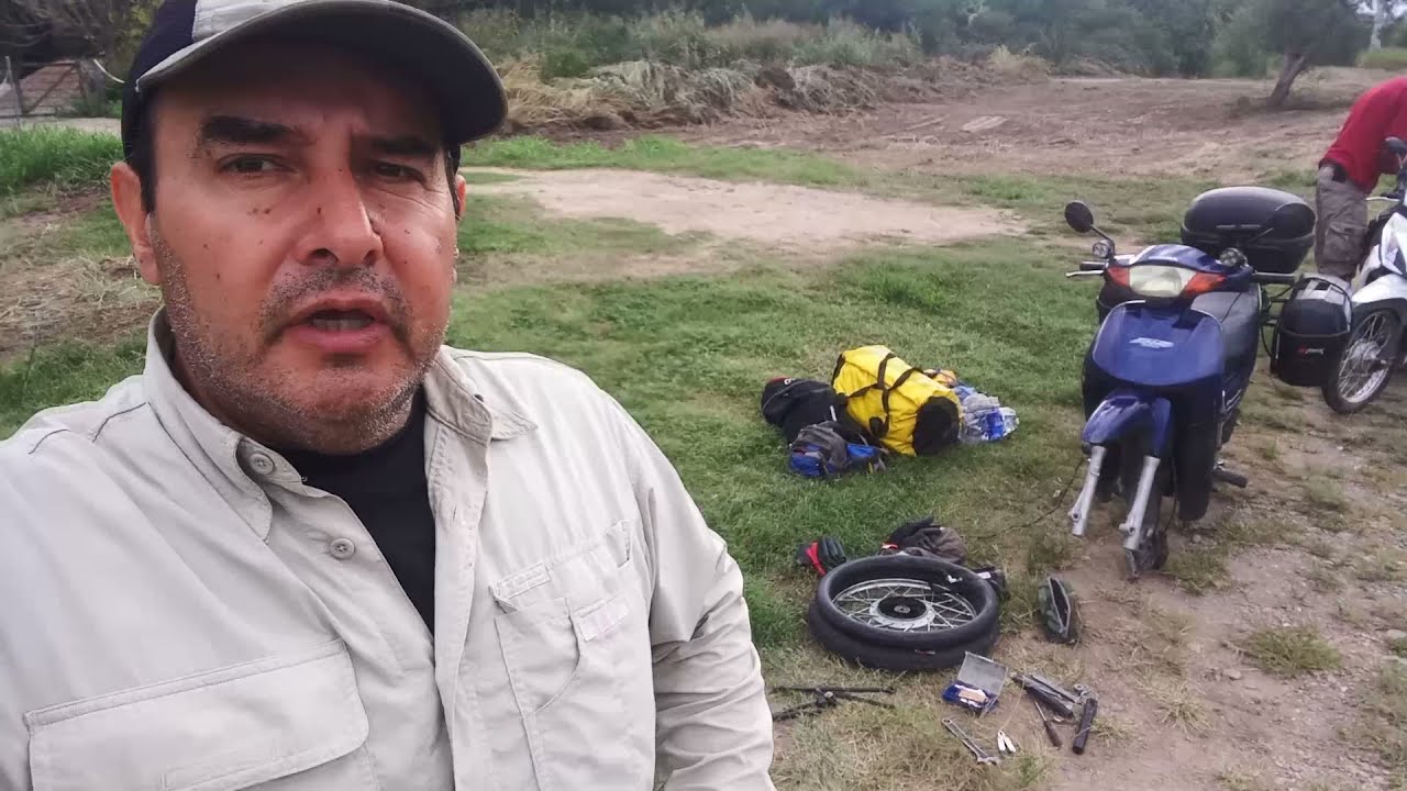 Viaje a Merlo San Luis en moto Honda 110 cc