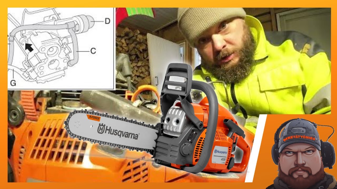 kaasarin vaihto HUSQVARNA 435/440 | jos minä osaan niin sinäkin osaat!