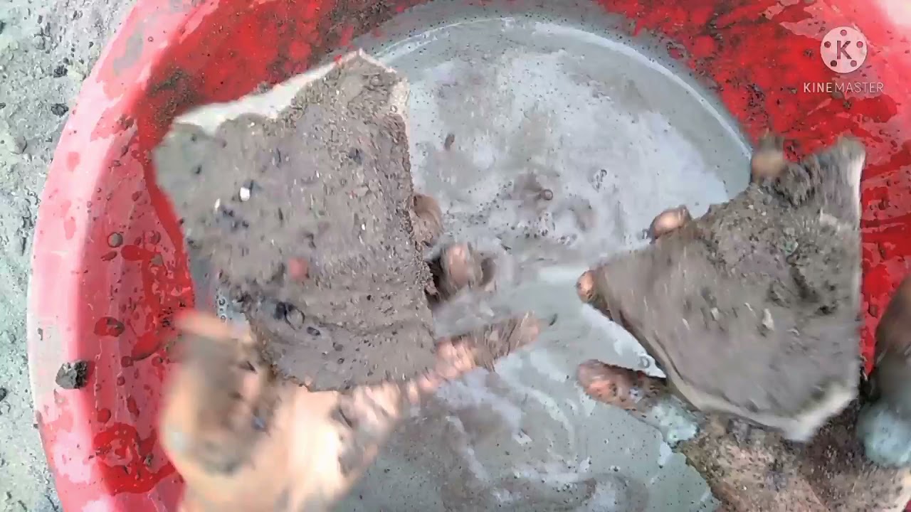charcoal mix💜🖤 sand chunks 💝crumbling dry 💭and in water 💦💦