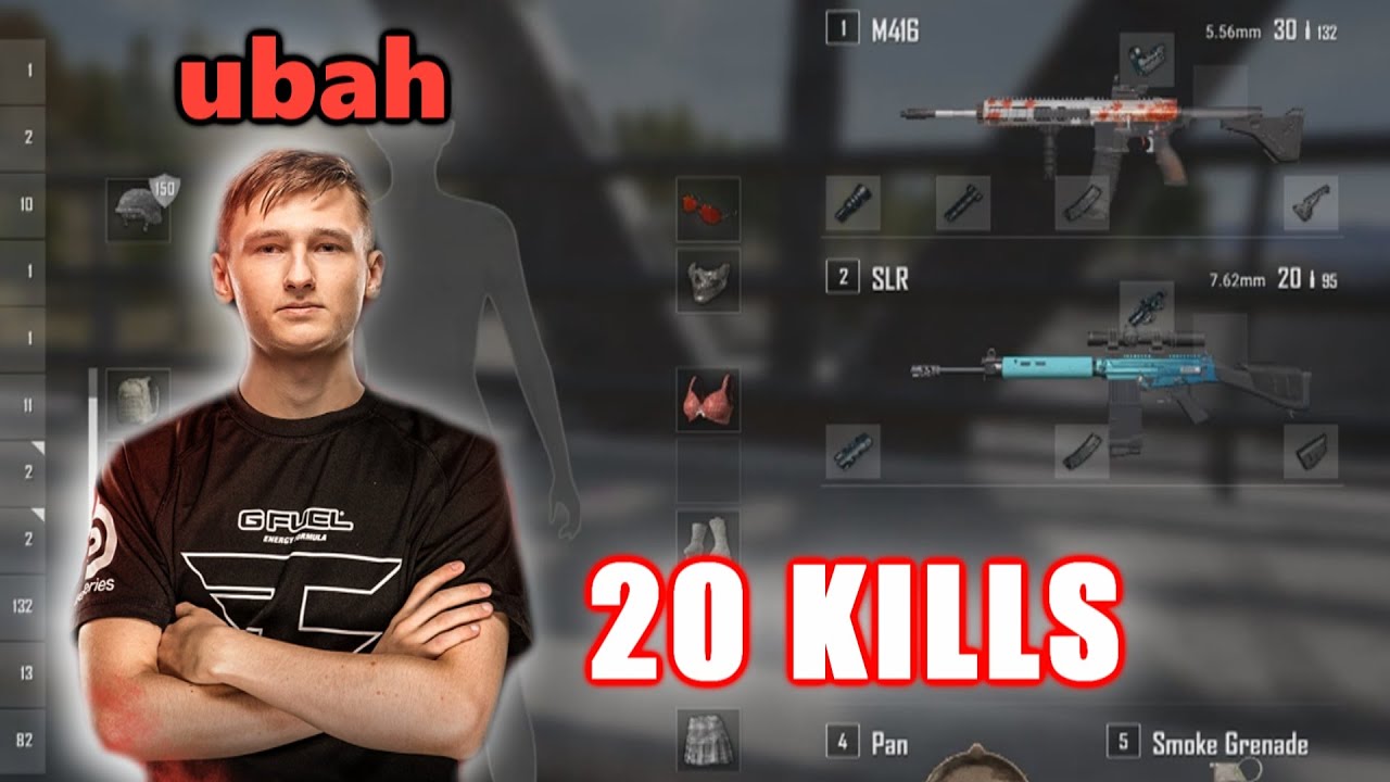 FaZe ubah - 20 KILLS - M416 + SLR - SOLO - Archive Games -  PUBG